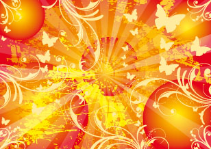 free vector Sun Vector Background Sunny Life Poster